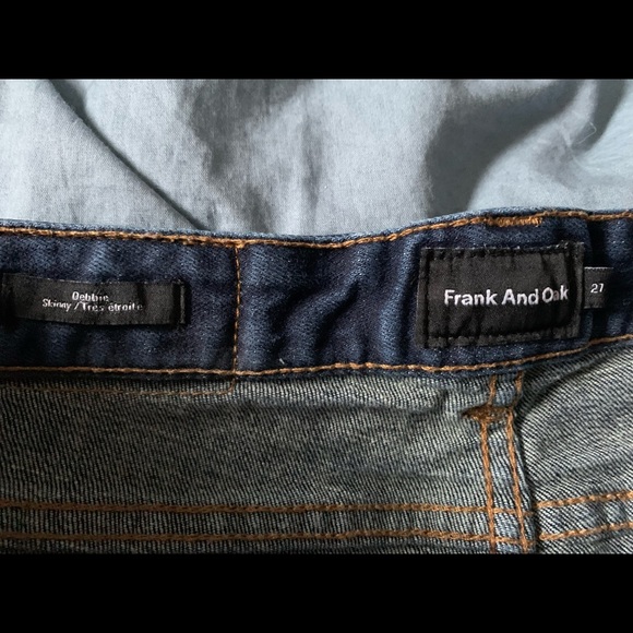 Frank and Oak Dark Wash Debbie Skinny Jean - Picture 4 of 4